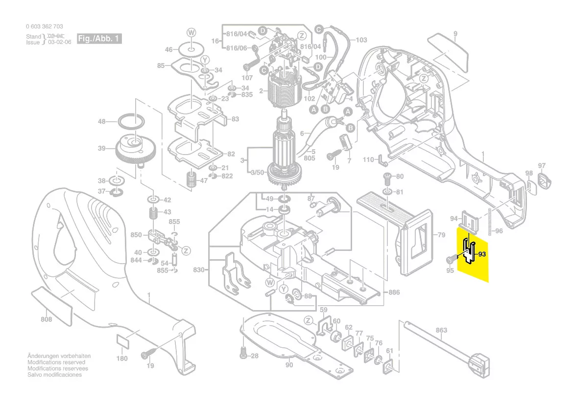 Tôle de guidage réf. 2 608 005 069 BOSCH